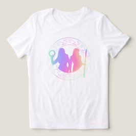 Fantasy Duo Silhouette T-Shirt - Mystical Pastel
