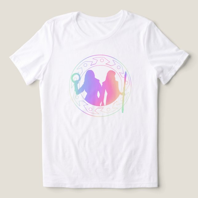Fantasy Duo Silhouette T-Shirt - Mystical Pastel (Design Framsida)