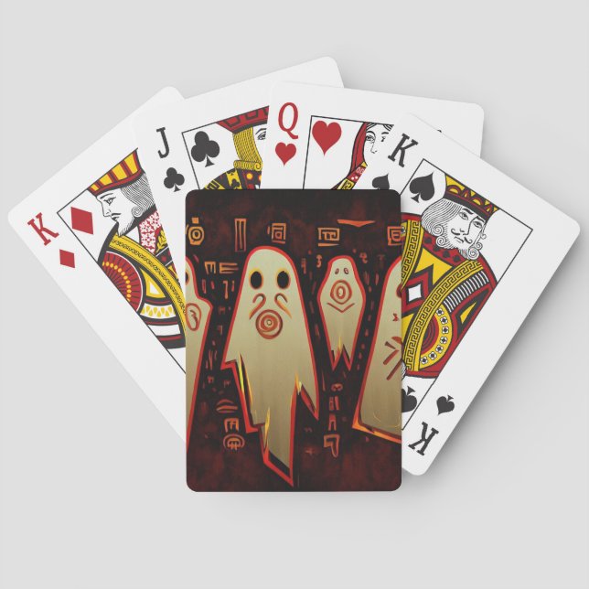 Fantasy Egyptian Spöken Halloween (1) Casinokort (Baksidan)