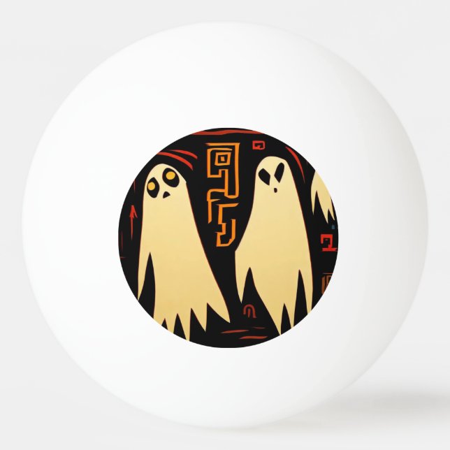 Fantasy Egyptian Spöken Halloween (2) Pingisboll (Framsidan)