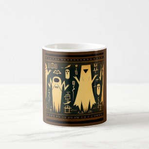 Fantasy Egyptian Spöken Halloween 3 Kaffemugg