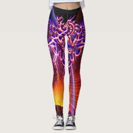Fantasy Eldsprudande Drakar Leggings
