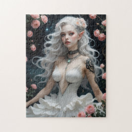 Fantasy Elegance: Elf med Ro Pussel