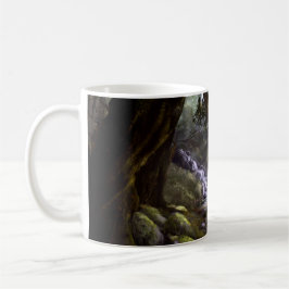 Fantasy elven forest bild / wall art kaffemugg