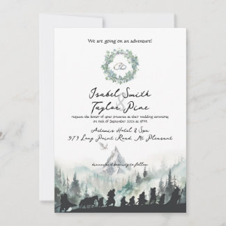 Fantasy Elvish Wedding Invitation Inbjudningar