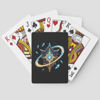 Fantasy Emblem with Floating Blades – Magical Ener Casinokort