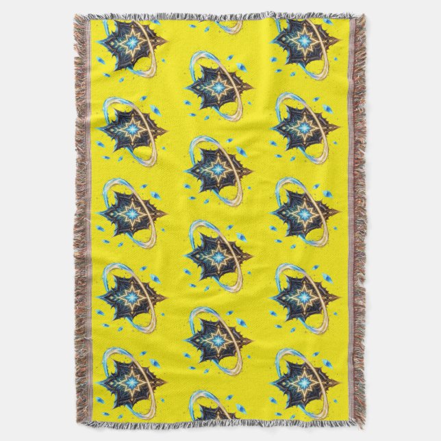 Fantasy Emblem with Floating Blades – Magical Ener Filt (Framsidan Vertikal)