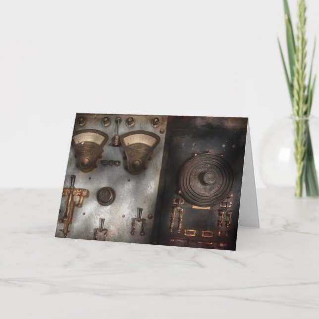 Fantasy - en hyllning till Steampunk Helgkort (Framsida)