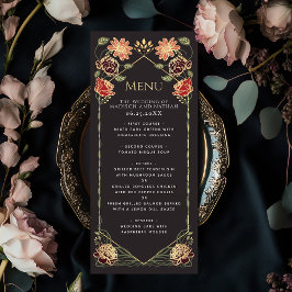 Fantasy Enchanted Blommigt Garden Wedding Meny