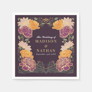 Fantasy Enchanted Blommigt Garden Wedding Pappersservett