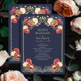 Fantasy Enchanted Blommigt Garden Wedding Program