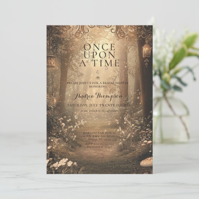 Fantasy Enchanted Möhippa Inbjudningar (Stående Fram)