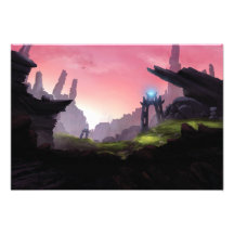 Fantasy epic valley skriver ut.