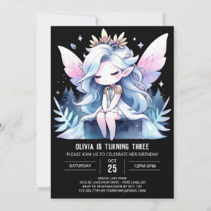 Fantasy Fairy Birthday Inbjudningar