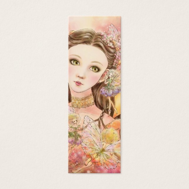 Fantasy Fairy Bookmark Litet Visitkort (Framsidan)