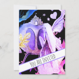 *~ Fantasy Fairy Castle Baby Shower-inbjudan Inbjudningar