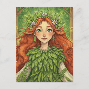 Fantasy, Fairy, Elf, Mavka, Fairy tale Postcard Vykort
