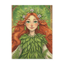Fantasy, Fairy, Elf, Mavka, Fairy tale Postcard