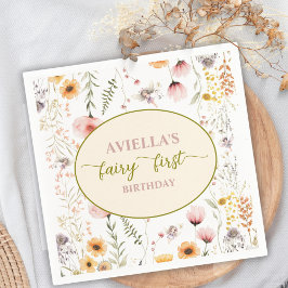 Fantasy Fairy Första Vildblomma Pappersservett
