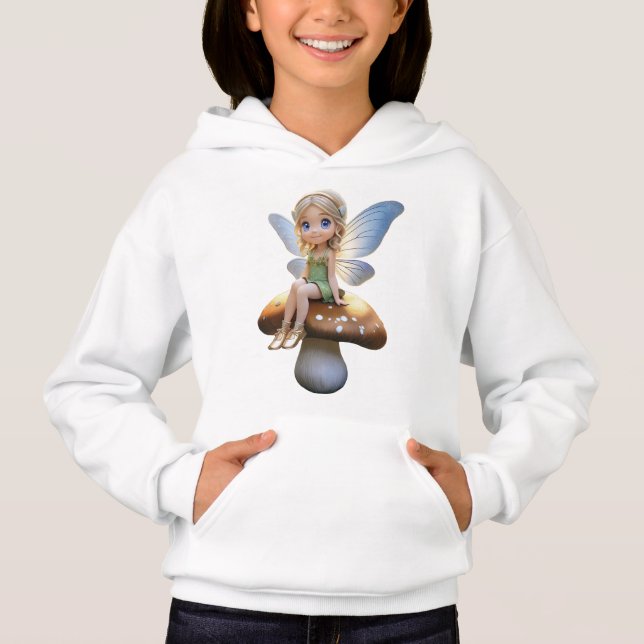 Fantasy Fairy Girl's Hoodie T Shirt (Framsida)