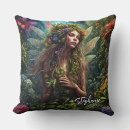 Fantasy Fairy In The Garden Kudde