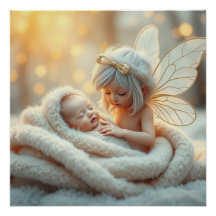 Fantasy Fairy Mor och Baby Art