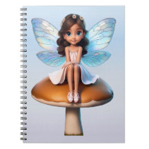 Fantasy Fairy Notebook 6,5 x 8,75 tum