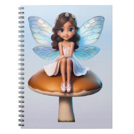Fantasy Fairy Notebook 6,5 x 8,75 tum Anteckningsbok