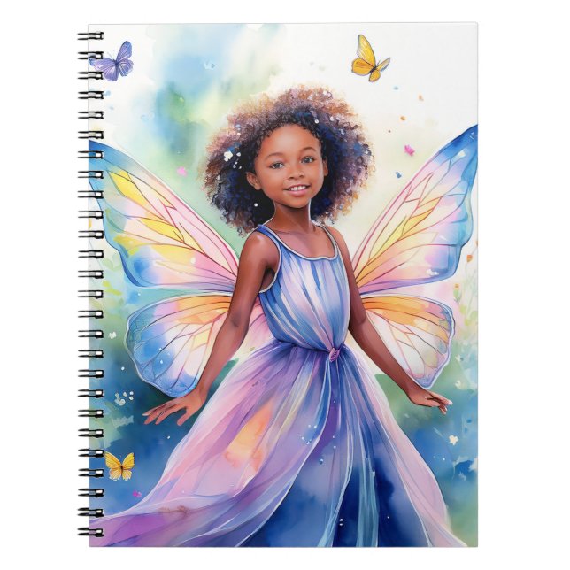 Fantasy Fairy Notebook 6,5 x 8,75 tum Anteckningsbok (Framsidan)
