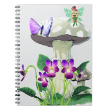 Fantasy Fairy Notebook 6,5 x 8,75 tum