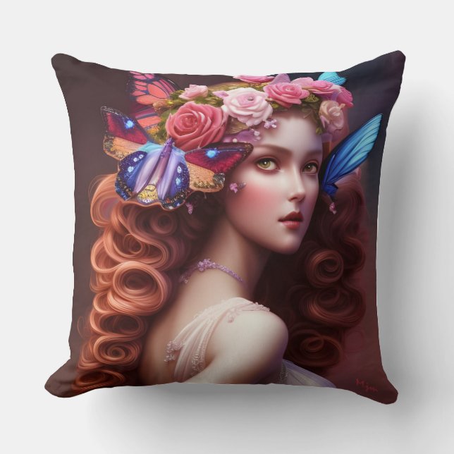 Fantasy Fairy Princess Kudde (Framsida)