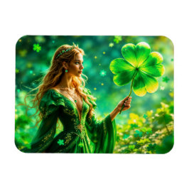 Fantasy Fairy St Patrick Day Irish Folklore art Magnet