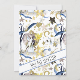 *~ Fantasy Fairy Stars Baby Shower-inbjudan Inbjudningar