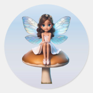 Fantasy Fairy Stickers Runt Klistermärke