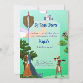 Fantasy Fairy Tale Birthday-inbjudan Inbjudningar