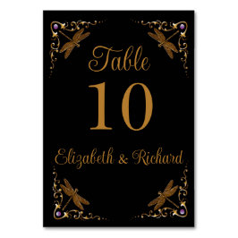 Fantasy Fairy Tale Bröllop Bordsnummer Bord-kort