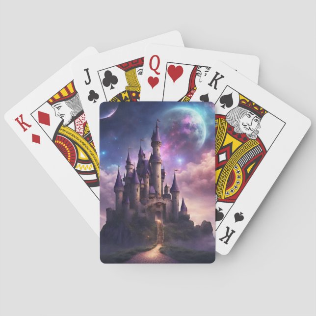Fantasy Fairy Tale Castle Casinokort (Baksidan)