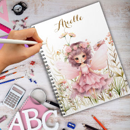 Fantasy Fairy vildblomma pastell  Anteckningsbok