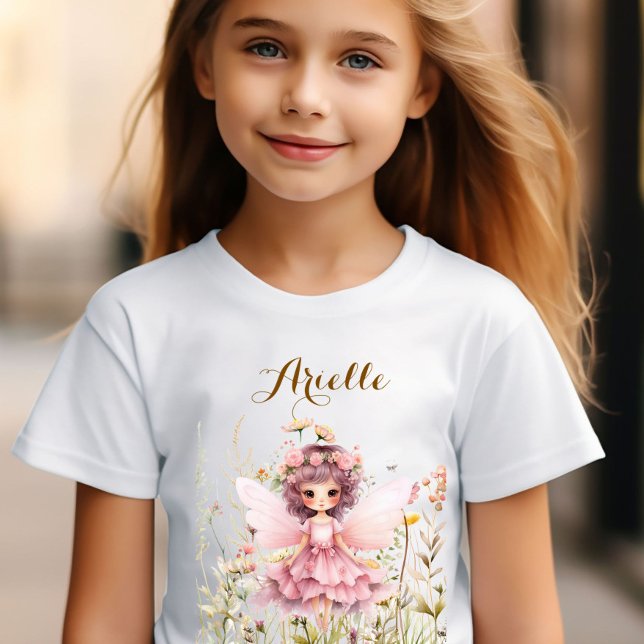 Fantasy Fairy wildblompastor T Shirt (Skapare uppladdad)