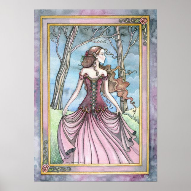 Fantasy Fairytale Art Print Poster (Framsidan)