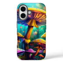 Fantasy Färgrika Svampar iPhone Fodral