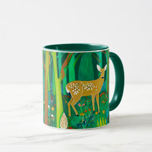Fantasy Fawn in a Fantasy Forest Setting Mugg