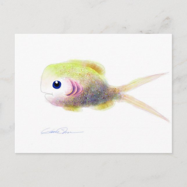 Fantasy Fish: Gilly Post Cards Vykort (Framsida)