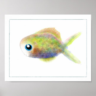 Fantasy Fish Poster: Blue Eyed Boy Poster