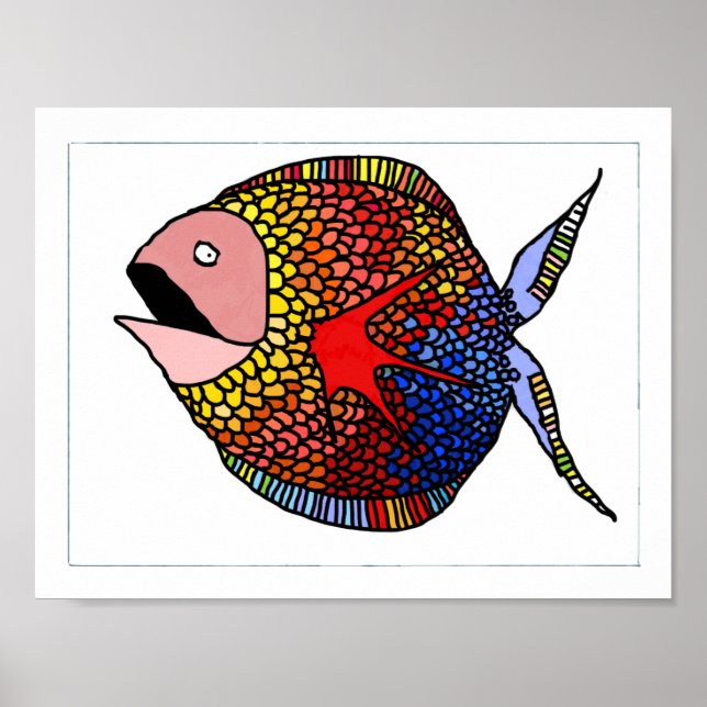 Fantasy Fish Poster: Stain Poster (Framsidan)