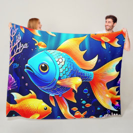 Fantasy Fish Simma Design Fleecefilt