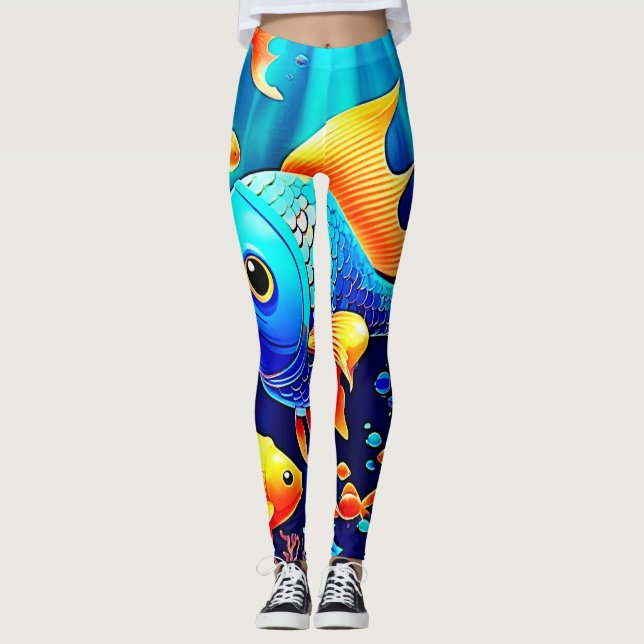 Fantasy Fish Simma Design Leggings (Framsida)