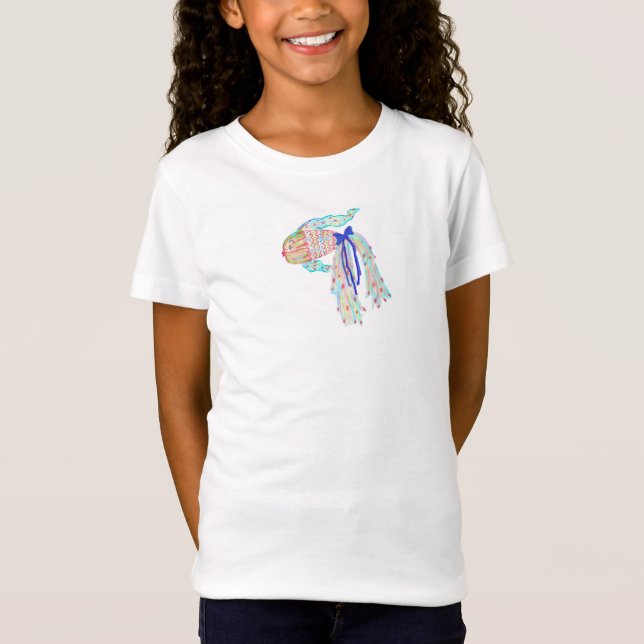 Fantasy Fish Tee Shirt for Girls (Framsida)