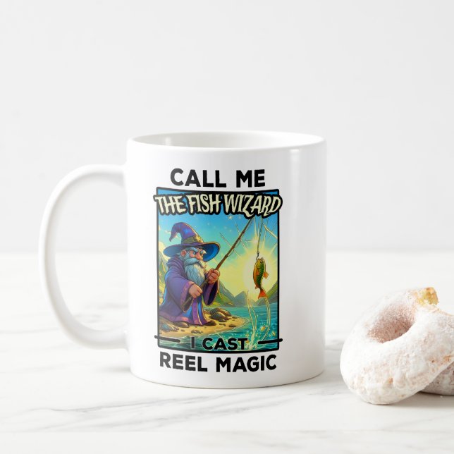 Fantasy FishWizard - Reel Magic Kaffemugg (Med munk)