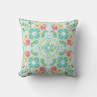 Fantasy Floral Tile-Sommaräng Kudde